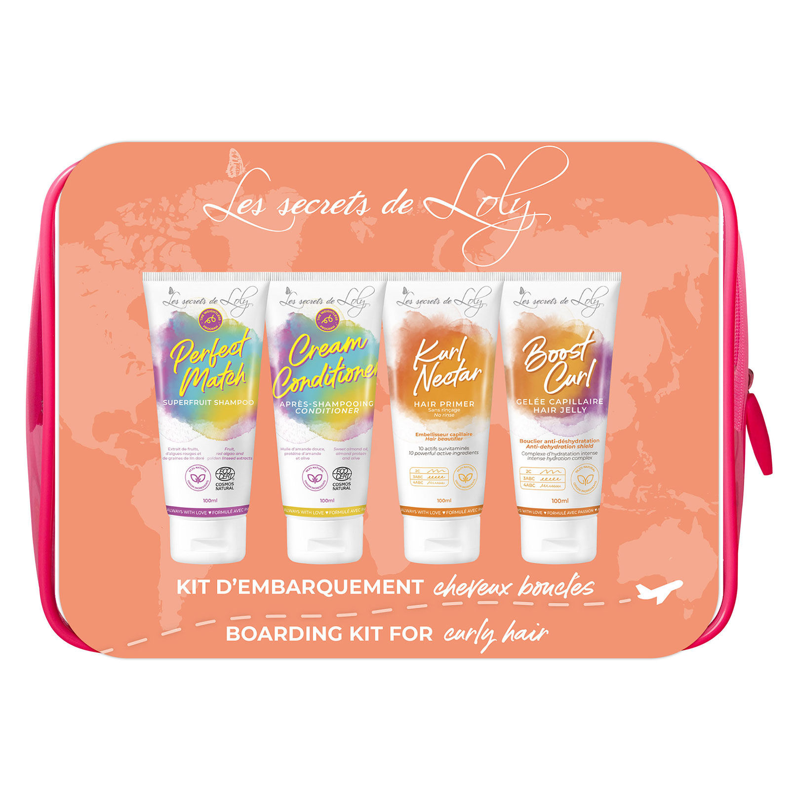 Kit d'embarquement cheveux boucl&eacute;s