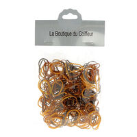 Mini élastiques silicone marrons