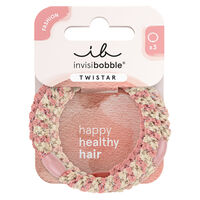 3 &Eacute;lastiques tress&eacute;s Twinstar blush braids