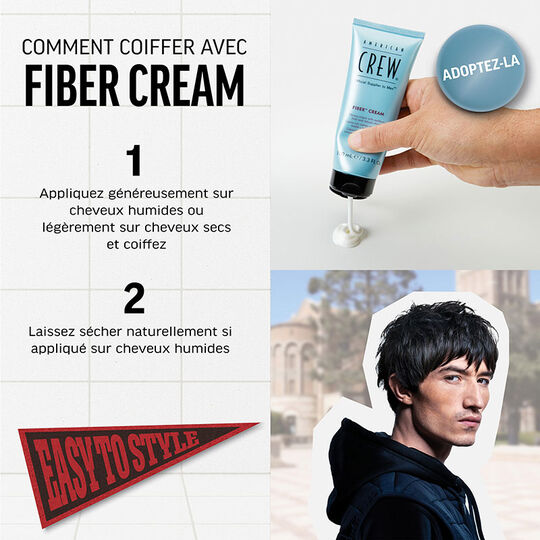 Crème fibreuse de fixation