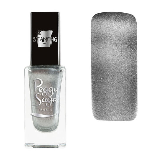 Vernis à ongles stamping Peggy sage silver