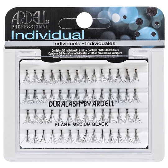 Faux-cils individuels en touffes m&eacute;dium
