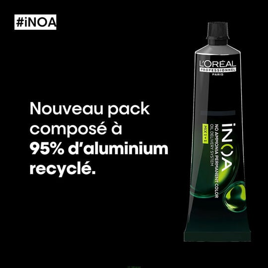 Coloration sans ammoniaque Inoa 4.26 ch&acirc;tain iris&eacute; rouge