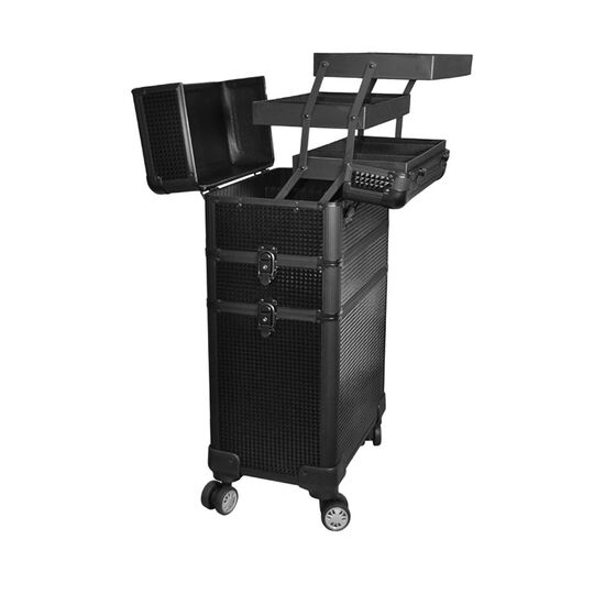 Valise 3 étages noire 3D