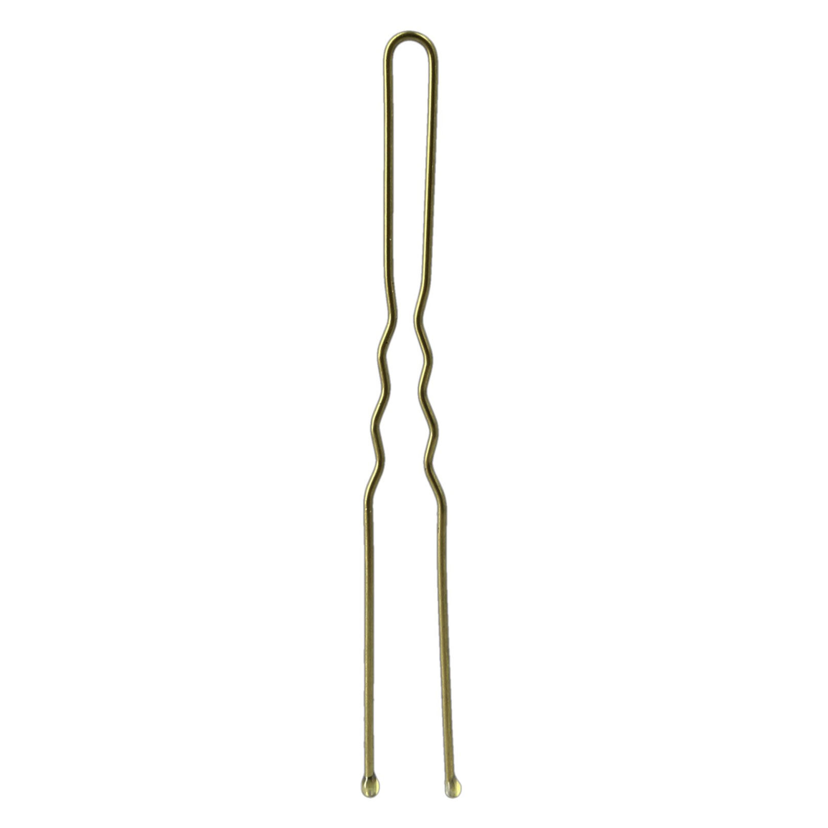 24 &Eacute;pingles ondul&eacute;es longues bronze