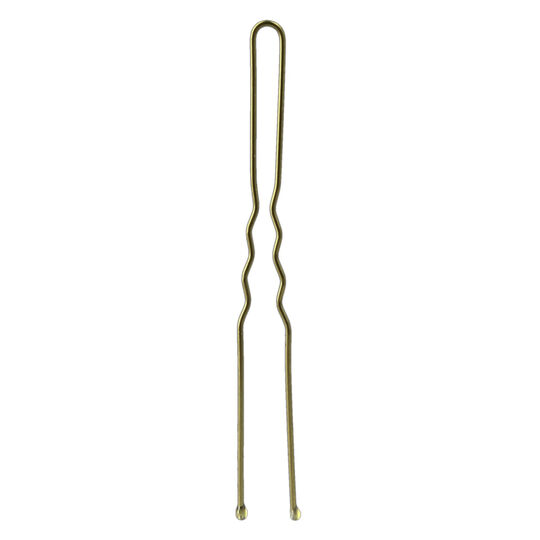 24 &Eacute;pingles ondul&eacute;es longues bronze