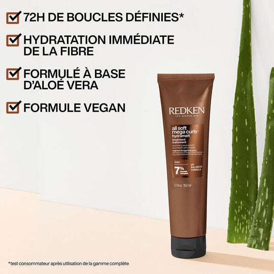 Soin sans rinçage Hydramelt cheveux bouclés à crépus All Soft Mega Curls