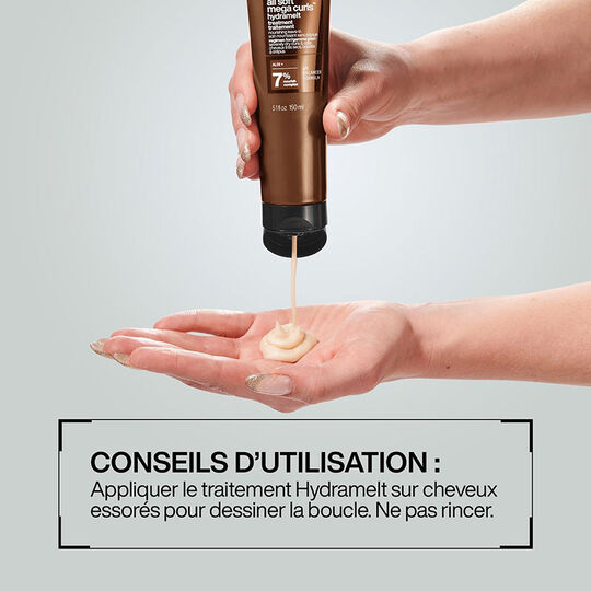 Soin sans rinçage Hydramelt cheveux bouclés à crépus All Soft Mega Curls