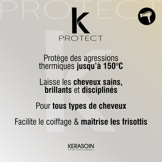 Thermo-protecteur à la kératine pour sèche-cheveux K Protect