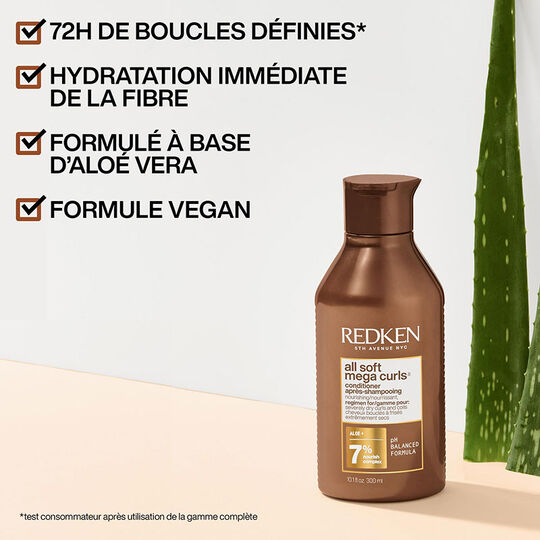 Conditioner pour cheveux bouclés à crépus All Soft Mega Curls