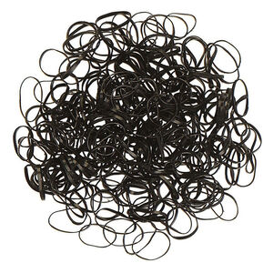 Mini &eacute;lastiques silicone noirs