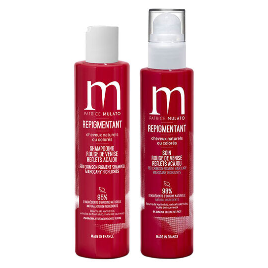 Rituel repigmentant shampooing + soin rouge de Venise