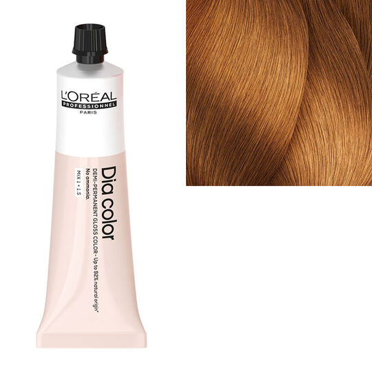 Coloration ton sur ton Dia Color 8.34 blond clair doré cuivré