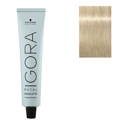 Coloration permanente Igora Royal 10-1 blond très très clair cendré