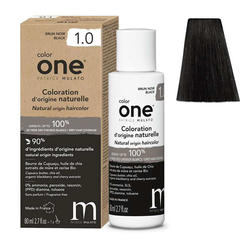 Coloration d'origine naturelle Color One 1.0 brun noir
