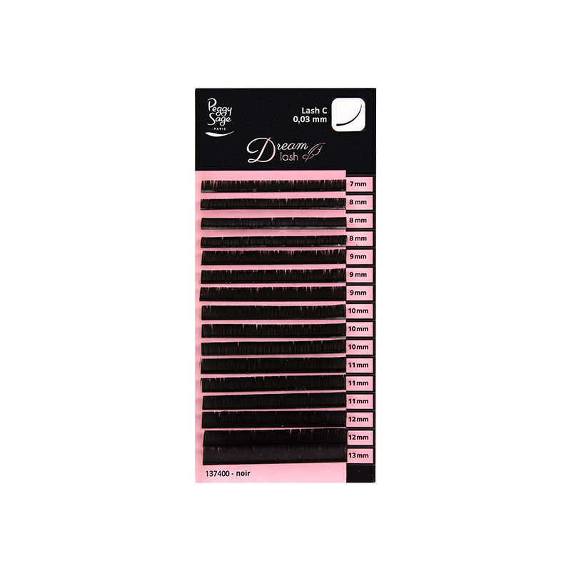 Extension de cils volume russe Courbure Extr&ecirc;me C 0.03 mm