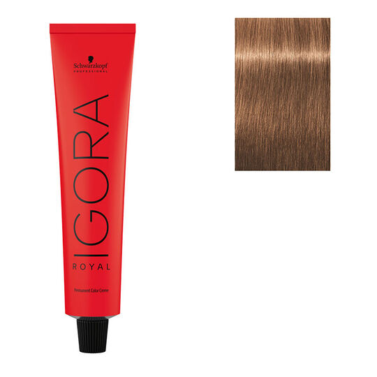 Coloration permanente Igora Royal 7-65 blond chocolat dor&eacute;