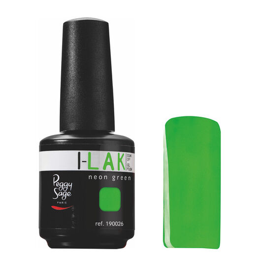 Vernis semi-permanent I-Lak 15 ml neon green