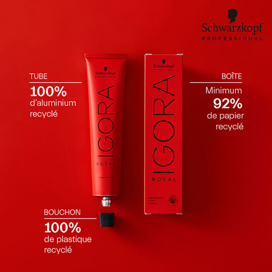 Coloration permanente Igora Royal 6-88 blond foncé rouge extra