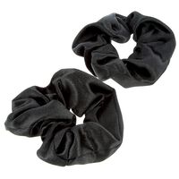 Chouchous satin&eacute;s x 2 noir