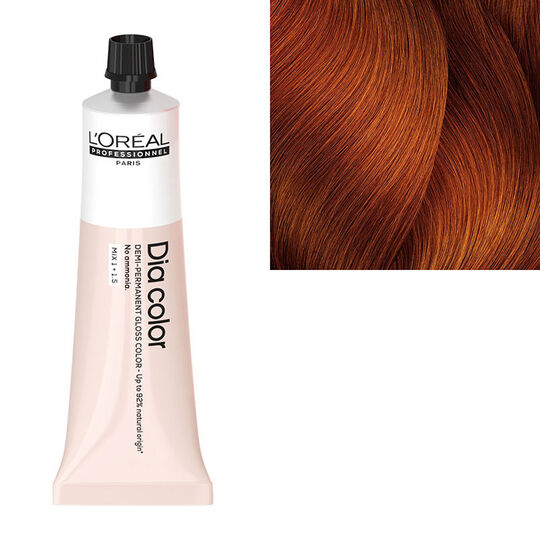 Coloration ton sur ton Dia Color 7.44 blond cuivré profond