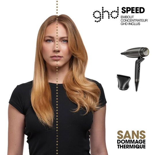 S&egrave;che-cheveux Speed noir / gris