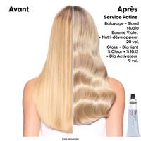 Coloration ton sur ton Dia light Hyaluronic 7.01 blond naturel glac&eacute;