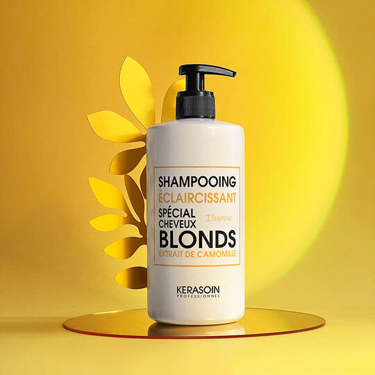 Shampooing éclaircissant spécial cheveux blonds