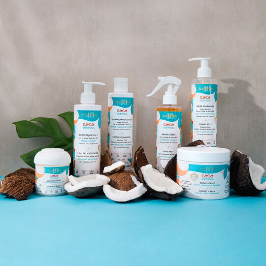 Soin exquis 3-en-1 cheveux secs et texturés Coco d'amour