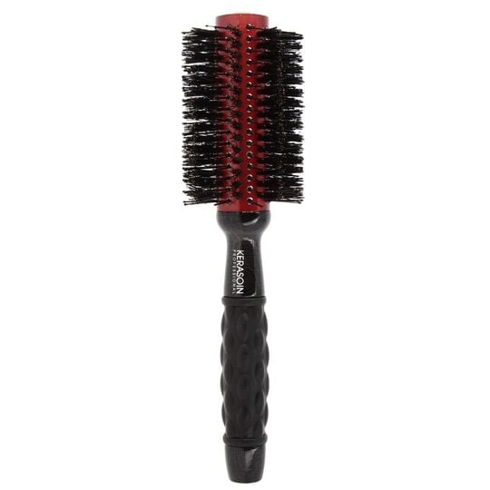 Brosse ronde à brushing sanglier et picots 28mm