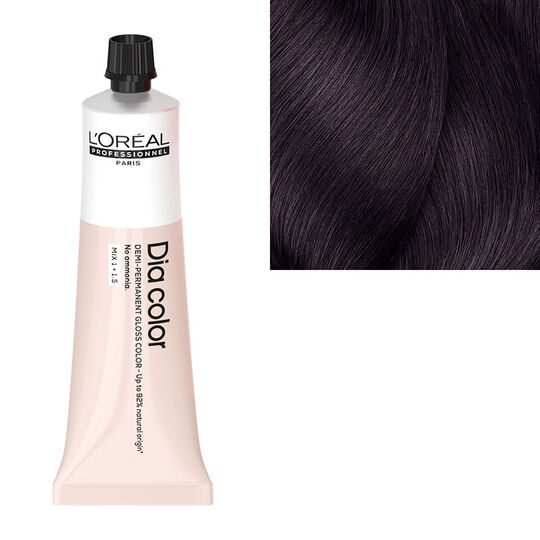 Coloration ton sur ton Dia Color 4.20 châtain violine intense
