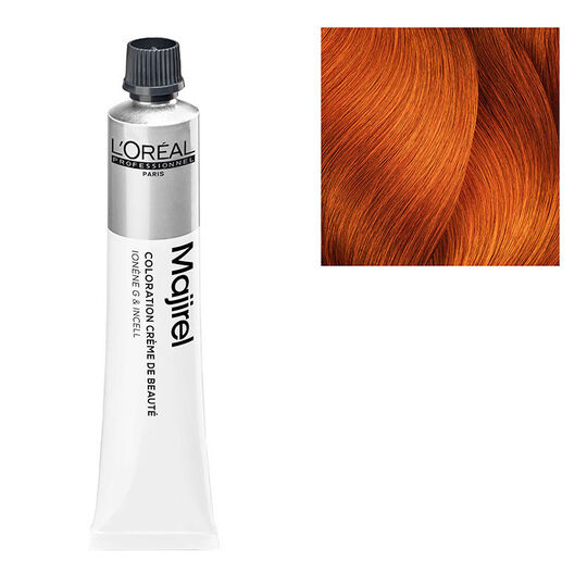 Coloration permanente Majirel Majirouge 7.45 blond cuivr&eacute; acajou