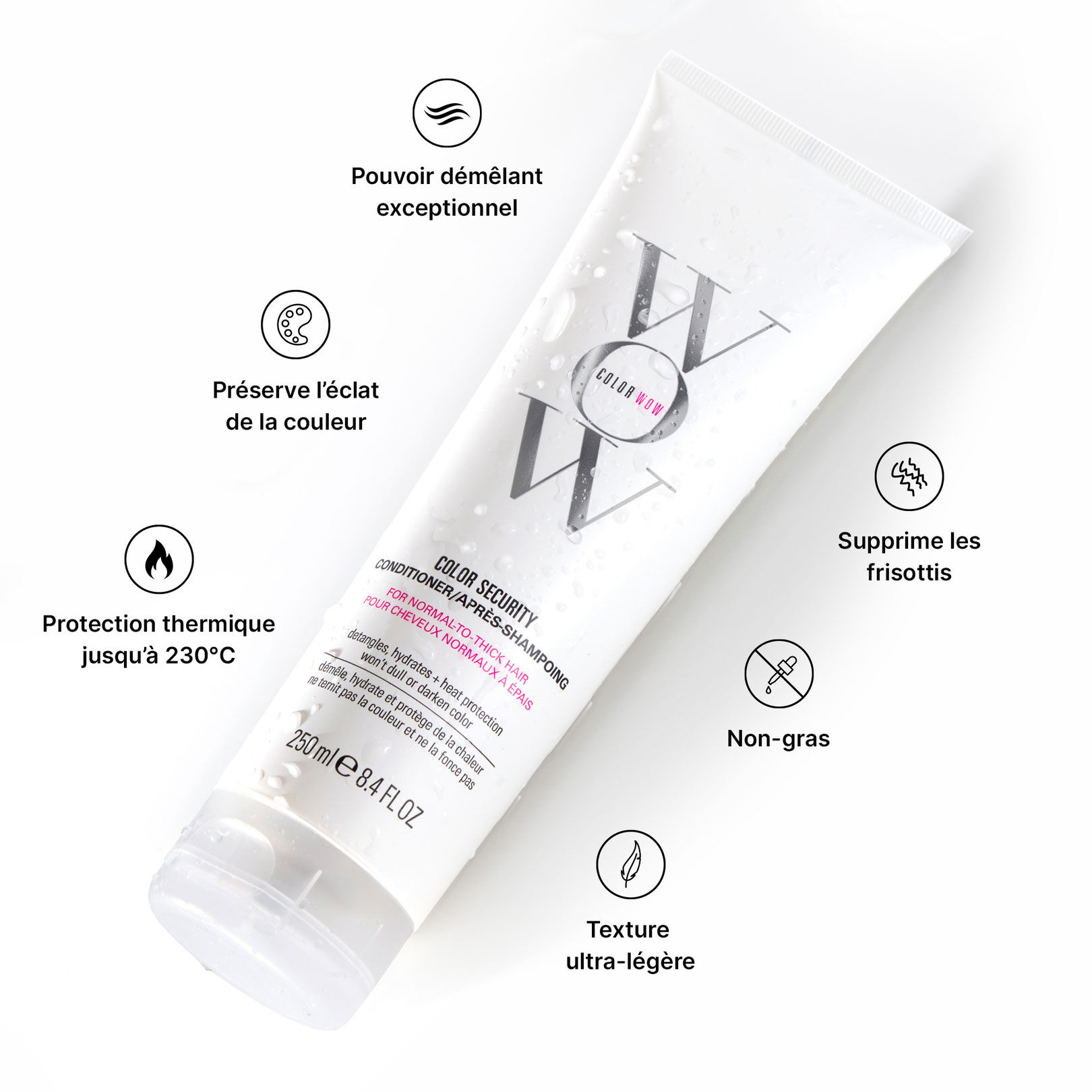 Apr&egrave;s-shampooing cheveux &eacute;pais Color Security