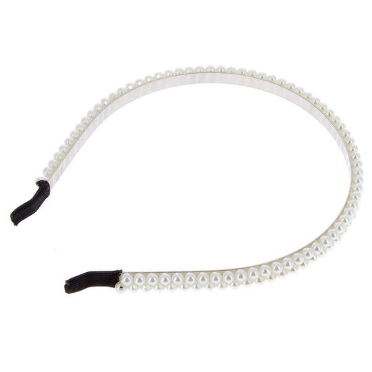 Serre-tête à perles 2 rangés