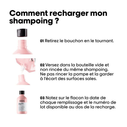 Duo recharge Vitamino Color + shampooing 300ml