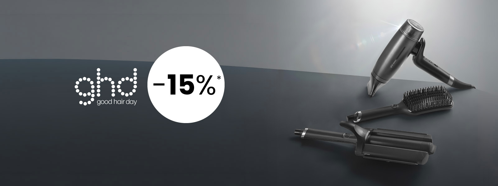 -15% sur une sélection d'appareils ghd ! *