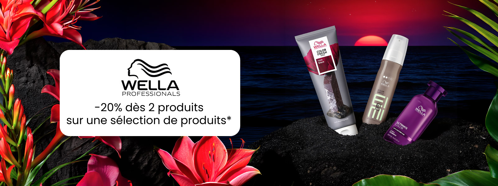 Profitez de -20% dès 2 produits sur une sélection de produits Wella Professionals*