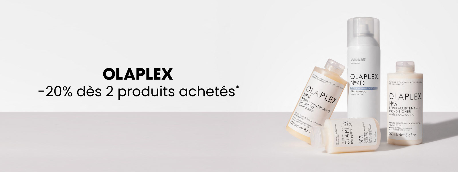 Olaplex : -20% dès 2 produits achetés*.